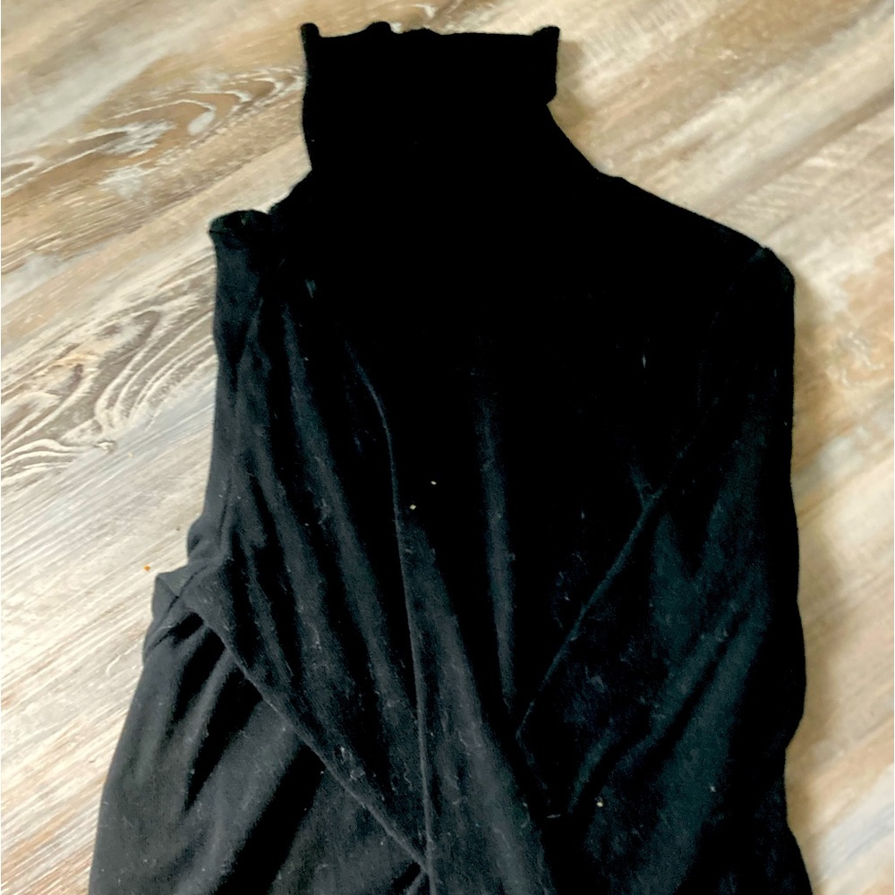 A black long sleeve Rafaella shirt